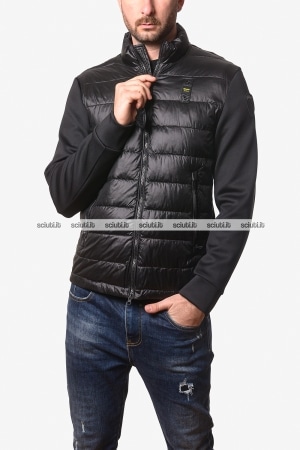 Giubbotto Blauer uomo nero bitessuto Hebron
