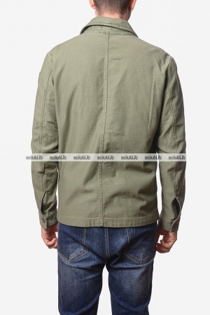 Giacca Blauer uomo verde scuro Goodale Dyed overshirt