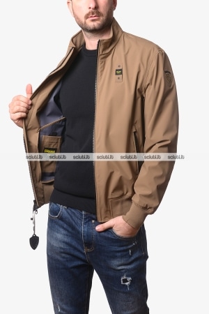 Bomber Blauer uomo marrone sfoderato Anson