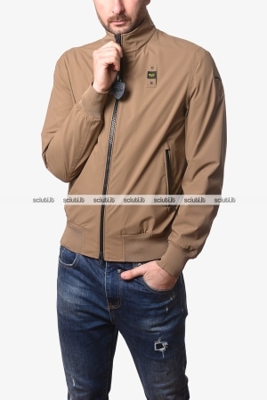 Bomber Blauer uomo marrone sfoderato Anson