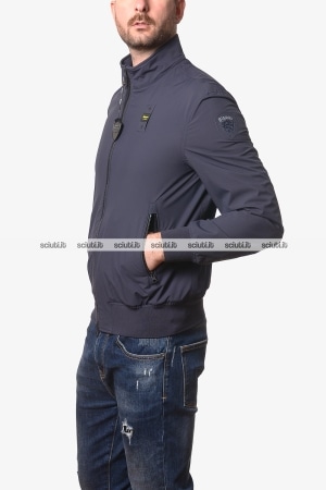 Bomber Blauer uomo blu scuro sfoderato Anson