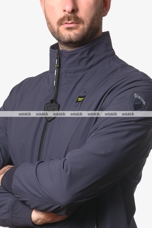 Bomber Blauer uomo blu scuro sfoderato Anson