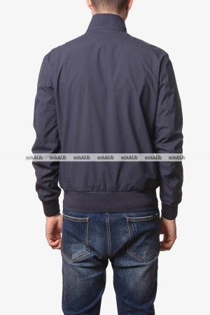 Bomber Blauer uomo blu scuro sfoderato Anson