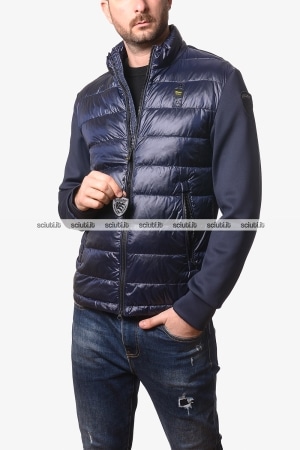 Giubbotto Blauer uomo blu scuro bitessuto Hebron