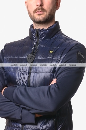 Giubbotto Blauer uomo blu scuro bitessuto Hebron
