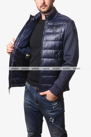 Giubbotto Blauer uomo blu scuro bitessuto Hebron
