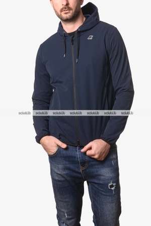 Felpa Kway uomo blu scuro Journeer travel