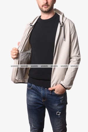Felpa Kway uomo beige Journeer travel