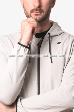 Felpa Kway uomo beige Journeer travel