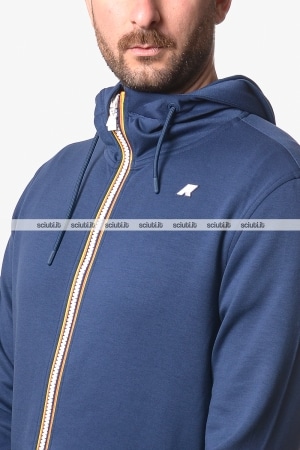 Felpa Kway uomo blu insignia Rainer light spacer