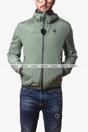 Giubbotto Blauer uomo verde ultraleggero Farrin