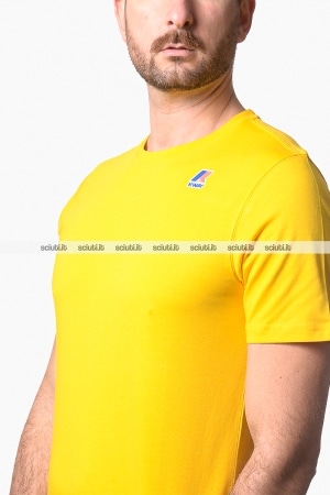 Tshirt Kway uomo gialla Leonide packable