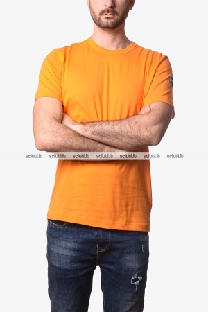 Tshirt Colmar uomo arancione girocollo logo manica