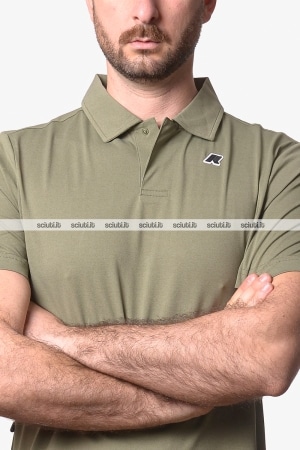 Polo Kway uomo verde muschio Decouvrir travel