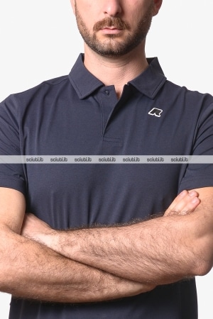 Polo Kway uomo blu scuro Decouvrir travel
