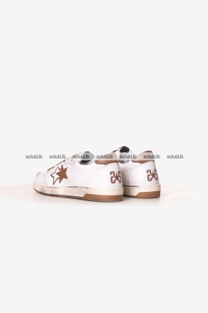 Scarpe 2star uomo bianco marrone Week star