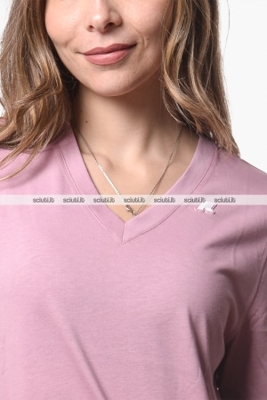 Tshirt Kway donna rosa Leda jersey