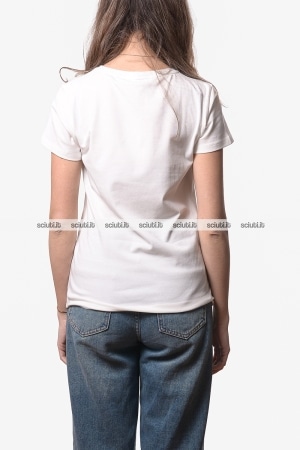 Tshirt Liu Jo donna bianca stampa frontale