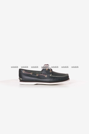 Mocassini Timberland uomo blu scuro in pelle Classic 2-Eye