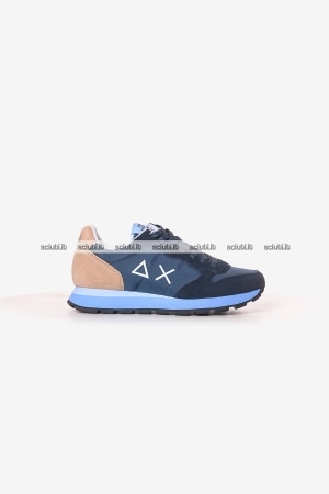 Scarpe SUN68 uomo blu scuro Tom multicolor