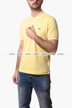Polo Lacoste uomo gialla 1212 LIGHT classic fit