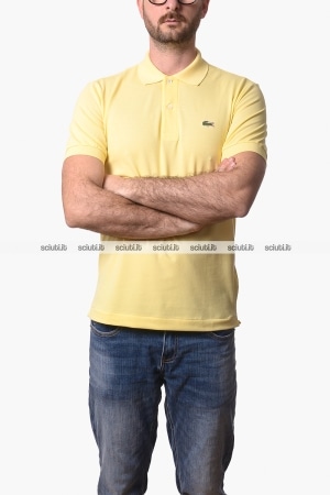 Polo Lacoste uomo gialla 1212 LIGHT classic fit