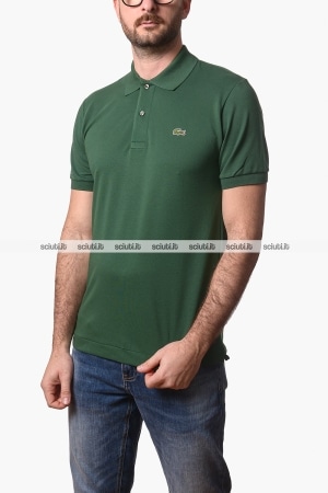Polo Lacoste uomo verde scuro 1212 LIGHT classic fit