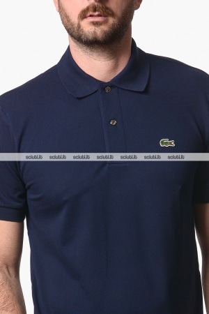 Polo Lacoste uomo blu scuro 1212 LIGHT classic fit