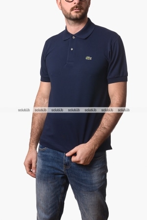 Polo Lacoste uomo blu scuro 1212 LIGHT classic fit