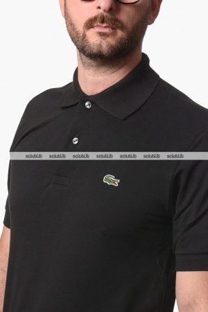 Polo Lacoste uomo nera 1212 LIGHT classic fit