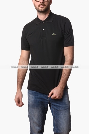 Polo Lacoste uomo nera 1212 LIGHT classic fit