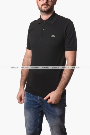 Polo Lacoste uomo nera 1212 LIGHT classic fit
