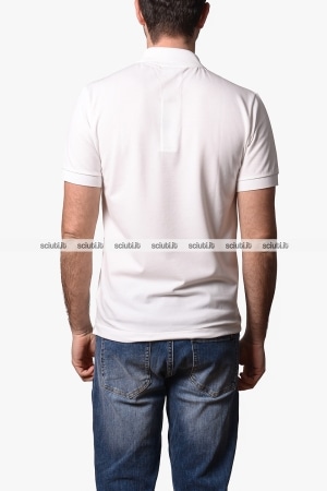 Polo Lacoste uomo bianca 1212 LIGHT classic fit