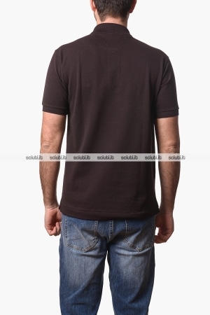 Polo Lacoste uomo marrone petit pique classic fit