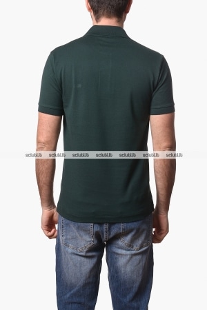 Polo Lacoste uomo verde inglese petit pique classic fit