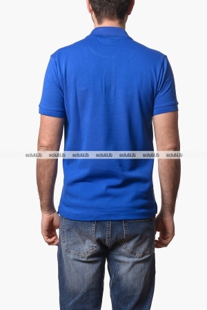Polo Lacoste uomo blu royal petit pique classic fit