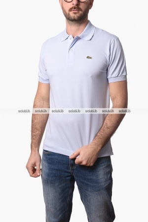 Polo Lacoste uomo celeste 1212 LIGHT classic fit