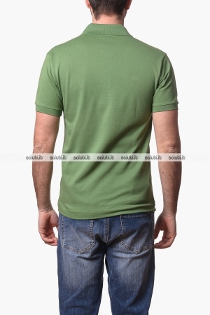 Polo Lacoste uomo verde petit pique classic fit