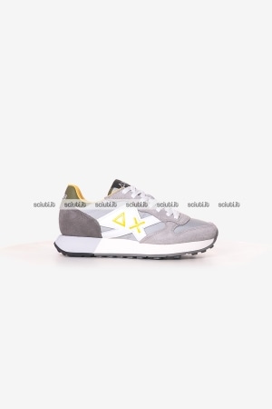 Scarpe SUN68 uomo grigio chiaro Jaki 2.0 solid