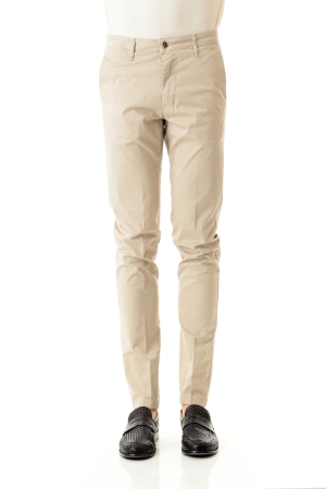 Pantaloni Old river uomo beige Cino slim in cotone