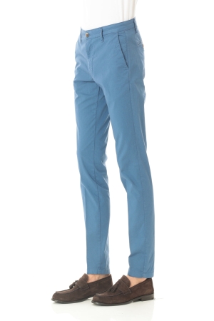 Pantaloni Old river uomo azzurri Cino slim in cotone