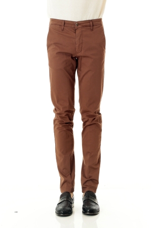 Pantaloni Old river uomo marroni Cino slim in cotone