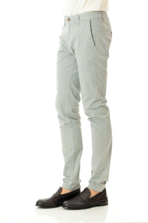 Pantaloni Old river uomo grigio chiaro Cino slim in cotone