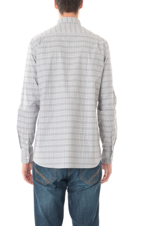 Camicia Old River uomo grigia principe di Galles button down