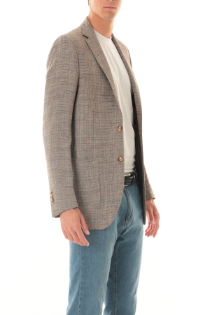 Giacca Old river uomo beige microfantasia Paride estiva