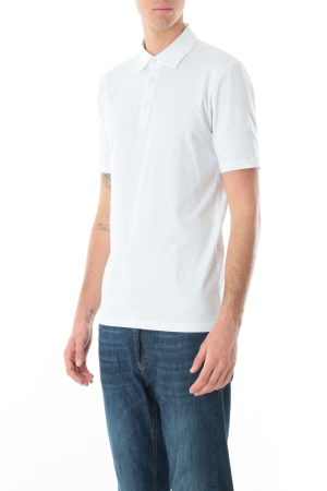 Polo Old river uomo bianca in cotone