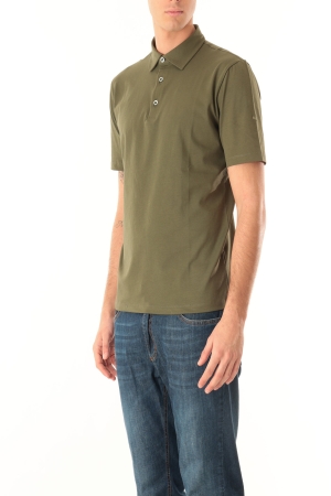 Polo Old river uomo verde scuro in cotone