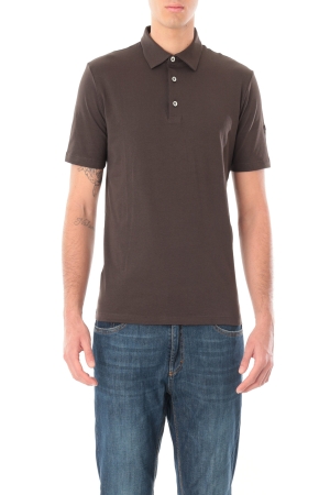 Polo Old river uomo marrone in cotone