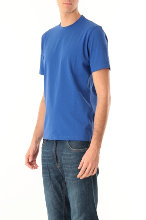 Tshirt Old river uomo blu royal top spin in cotone antipiega