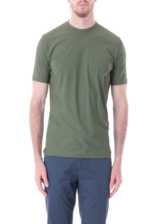 Tshirt Old river uomo verde scuro in tessuto tecnico